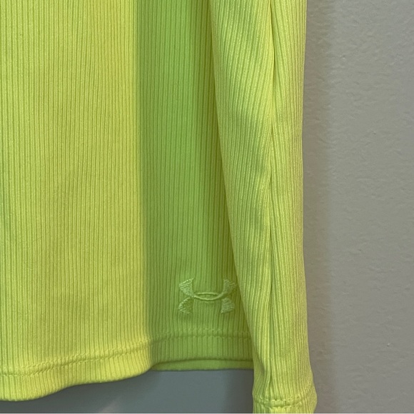Under Armour UA Neon Yellow Racerback Tank Size M - Picture 3 of 6